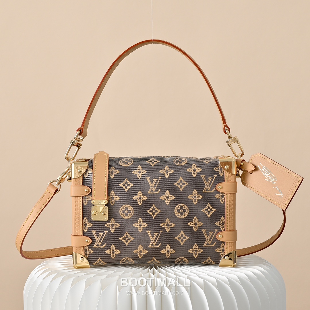 Louis Vuitton Side Trunk MM M27516 Monogram Origine Coated Canvas Shoulder Bag 루이비통 사이드 트렁크 MM 모노그램 오리지네 코팅 캔버스 숄더백 23.5cm 1