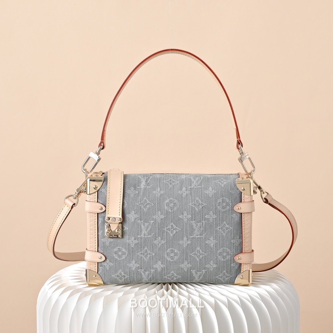 Louis Vuitton Side Trunk MM M13285 Monogram Denim Canvas Shoulder Bag 루이비통 사이드 트렁크 MM 모노그램 데님 캔버스 숄더백 23.5cm 1