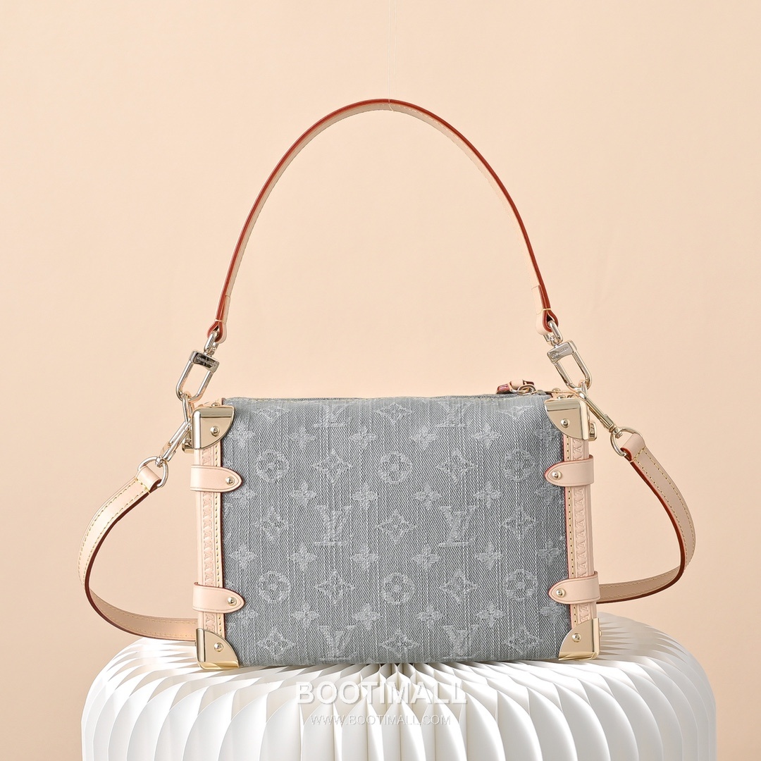 Louis Vuitton Side Trunk MM M13285 Monogram Denim Canvas Shoulder Bag 루이비통 사이드 트렁크 MM 모노그램 데님 캔버스 숄더백 23.5cm 3