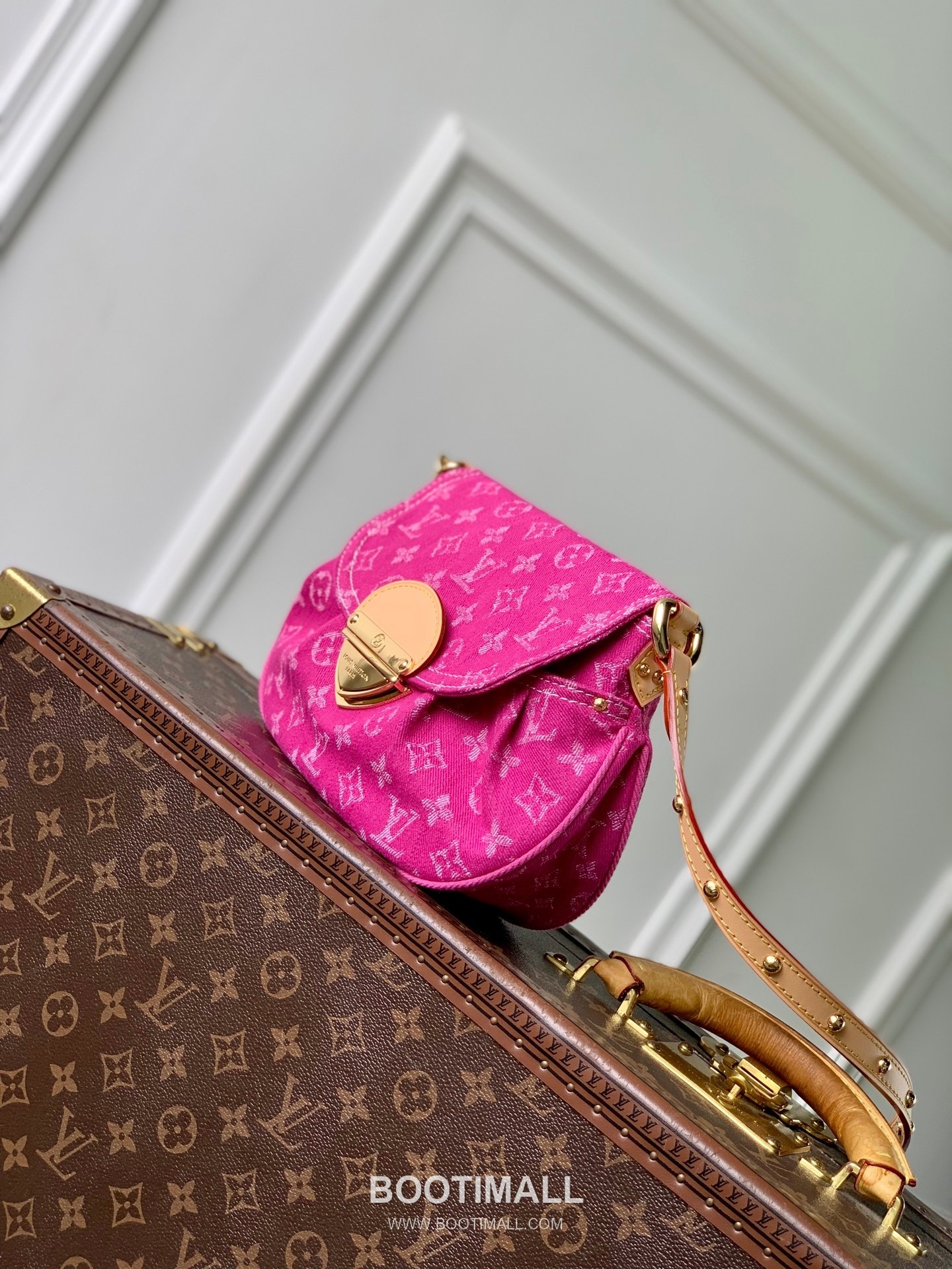 Louis Vuitton Sunset Bag M28291 Denim Canvas Shoulder Bag 루이비통 선셋 백 데님 캔버스 숄더백 27cm 2