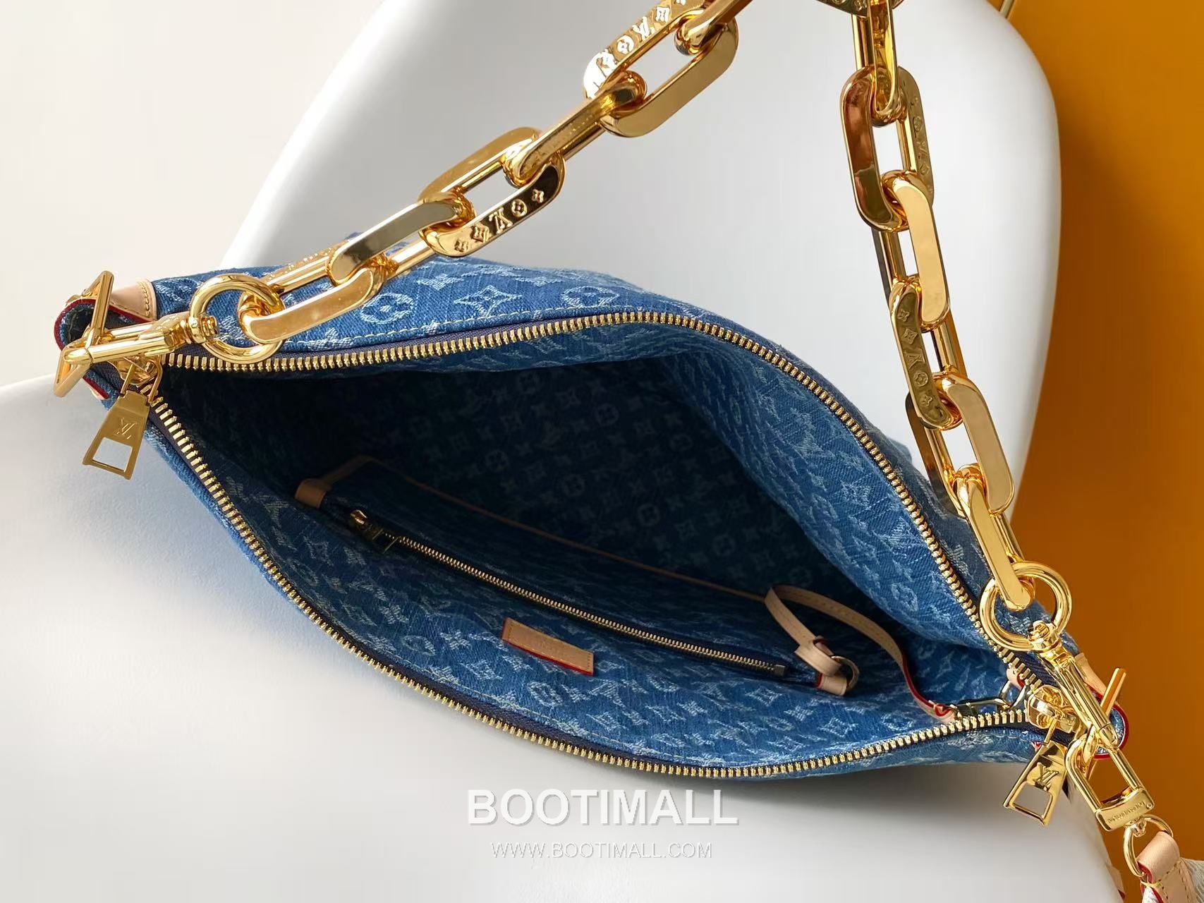 Louis Vuitton Coussin Hobo MM M13390 Monogram Denim Canvas Shoulder Bag 루이비통 쿠션 호보 MM 모노그램 데님 캔버스 숄더백 38cm 8