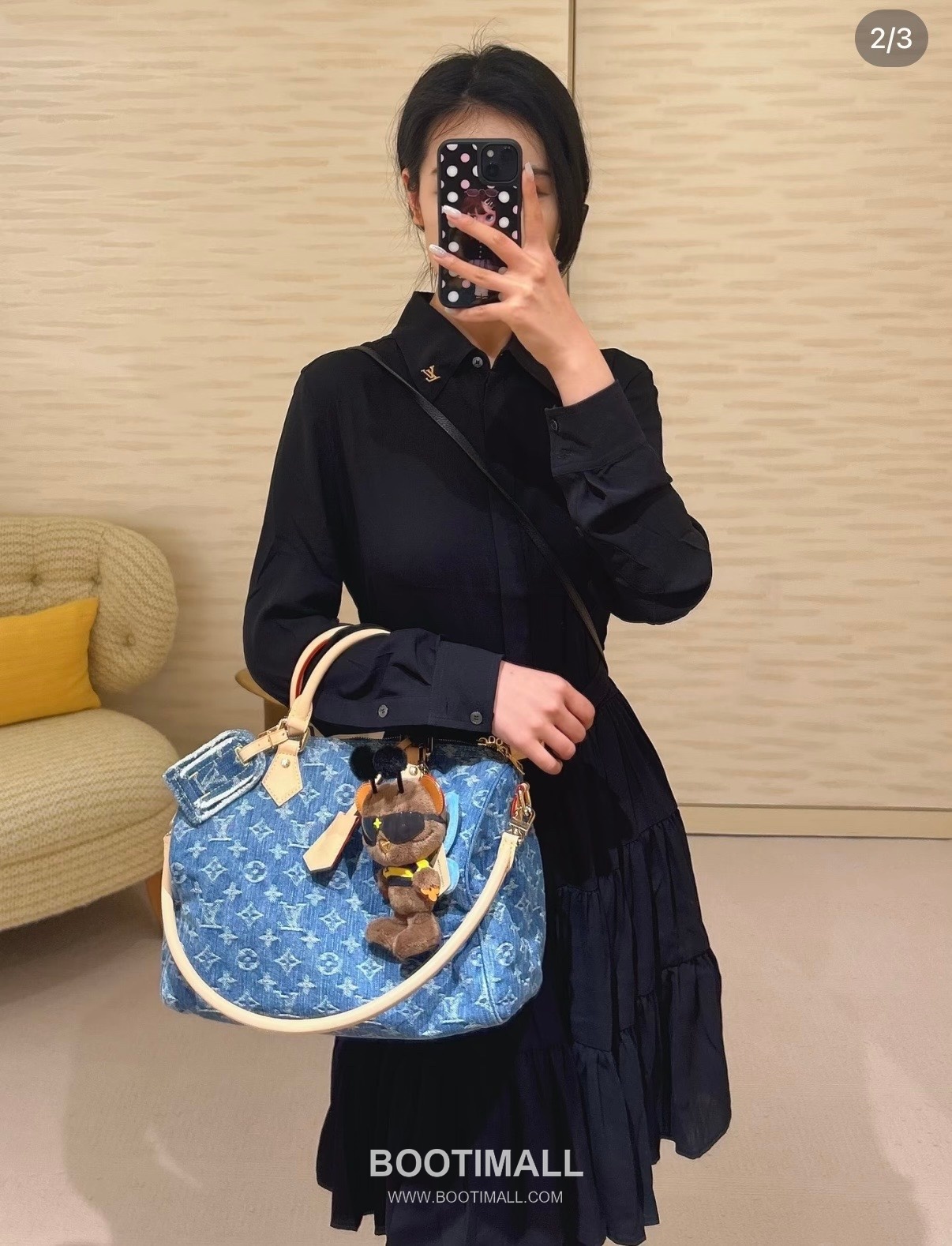 Louis Vuitton Speedy Soft 30 M14430 Monogram Denim Canvas Shoulder Bag 루이비통 스피디 소프트 30 모노그램 데님 캔버스 숄더백 30cm 2