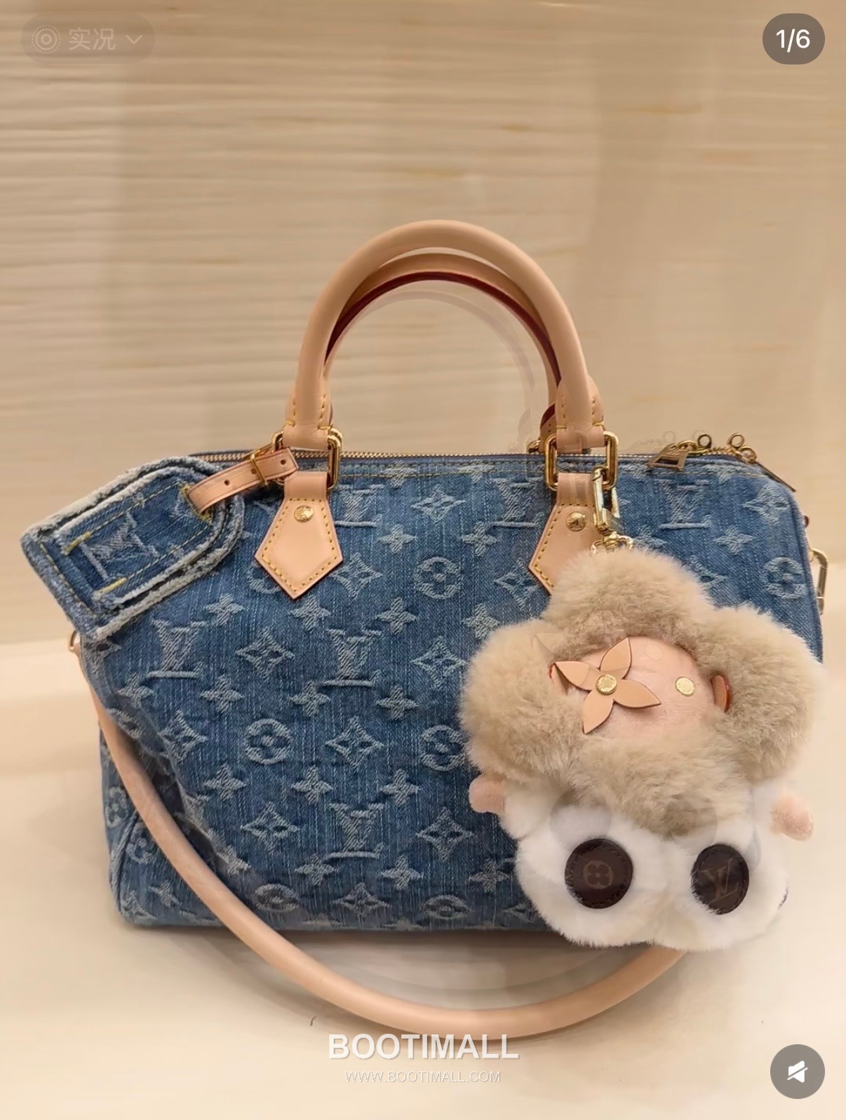 Louis Vuitton Speedy Soft 30 M14430 Monogram Denim Canvas Shoulder Bag 루이비통 스피디 소프트 30 모노그램 데님 캔버스 숄더백 30cm 4