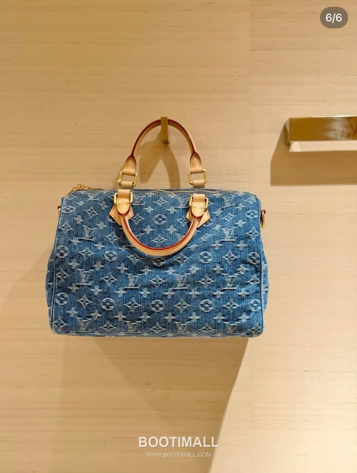 Louis Vuitton Speedy Soft 30 M14430 Monogram Denim Canvas Shoulder Bag 루이비통 스피디 소프트 30 모노그램 데님 캔버스 숄더백 30cm 5
