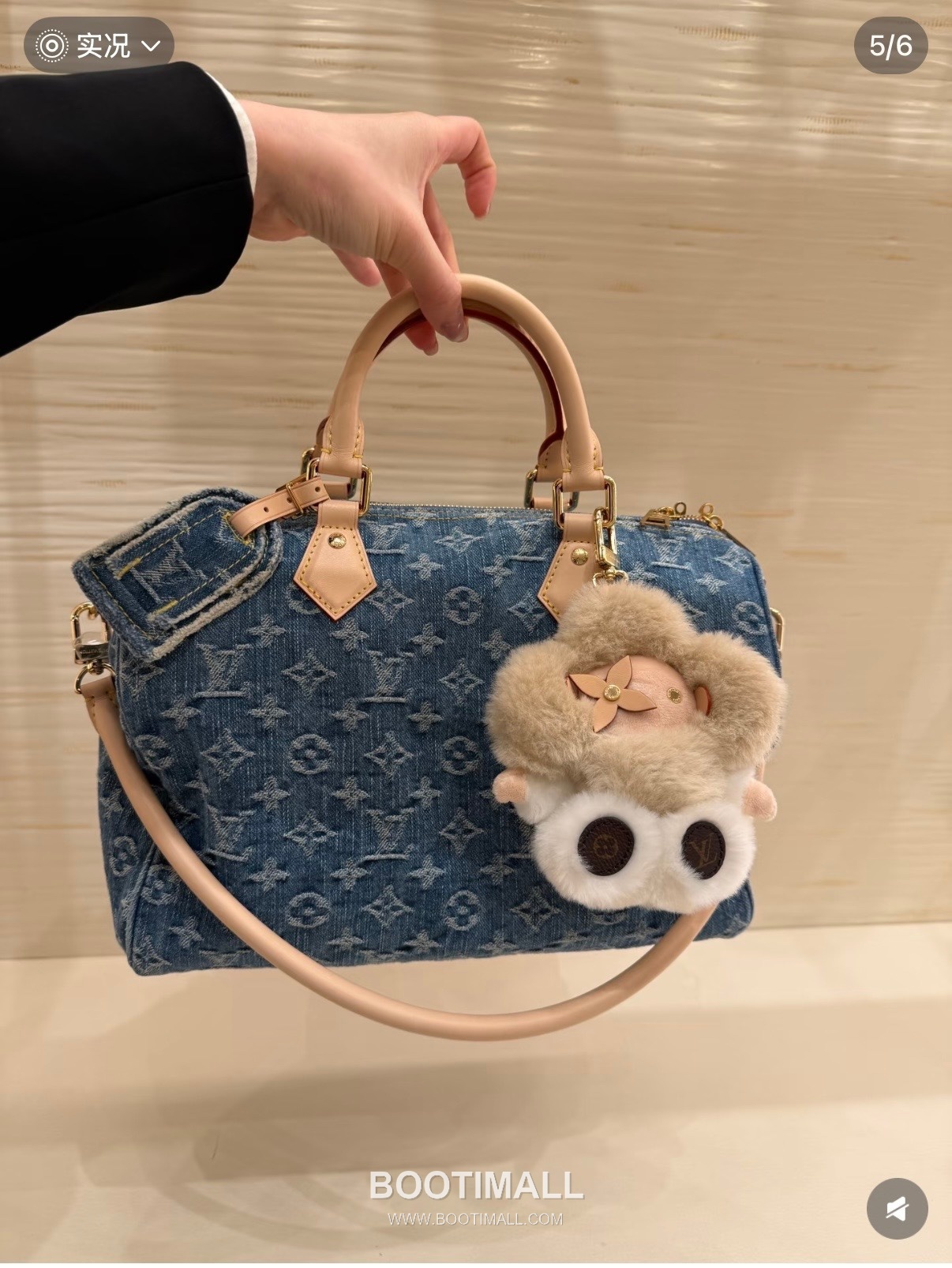 Louis Vuitton Speedy Soft 30 M14430 Monogram Denim Canvas Shoulder Bag 루이비통 스피디 소프트 30 모노그램 데님 캔버스 숄더백 30cm 7