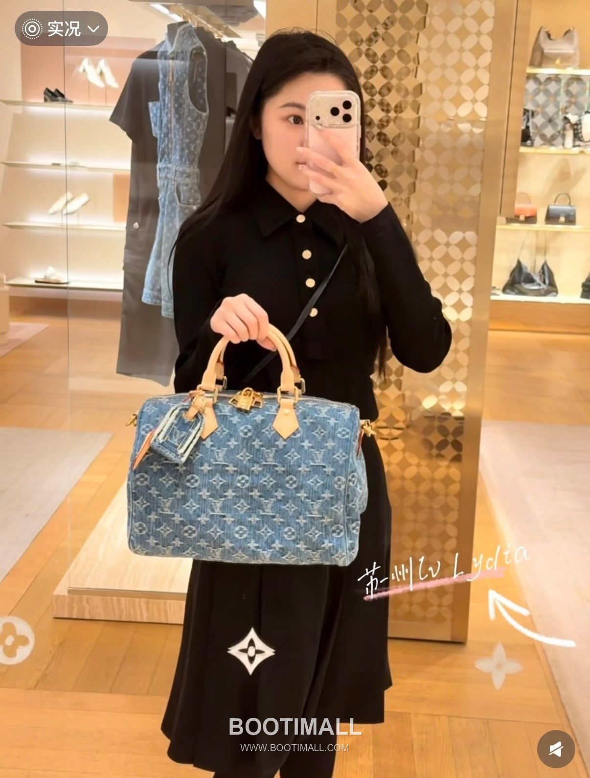 Louis Vuitton Speedy Soft 30 M14430 Monogram Denim Canvas Shoulder Bag 루이비통 스피디 소프트 30 모노그램 데님 캔버스 숄더백 30cm 9
