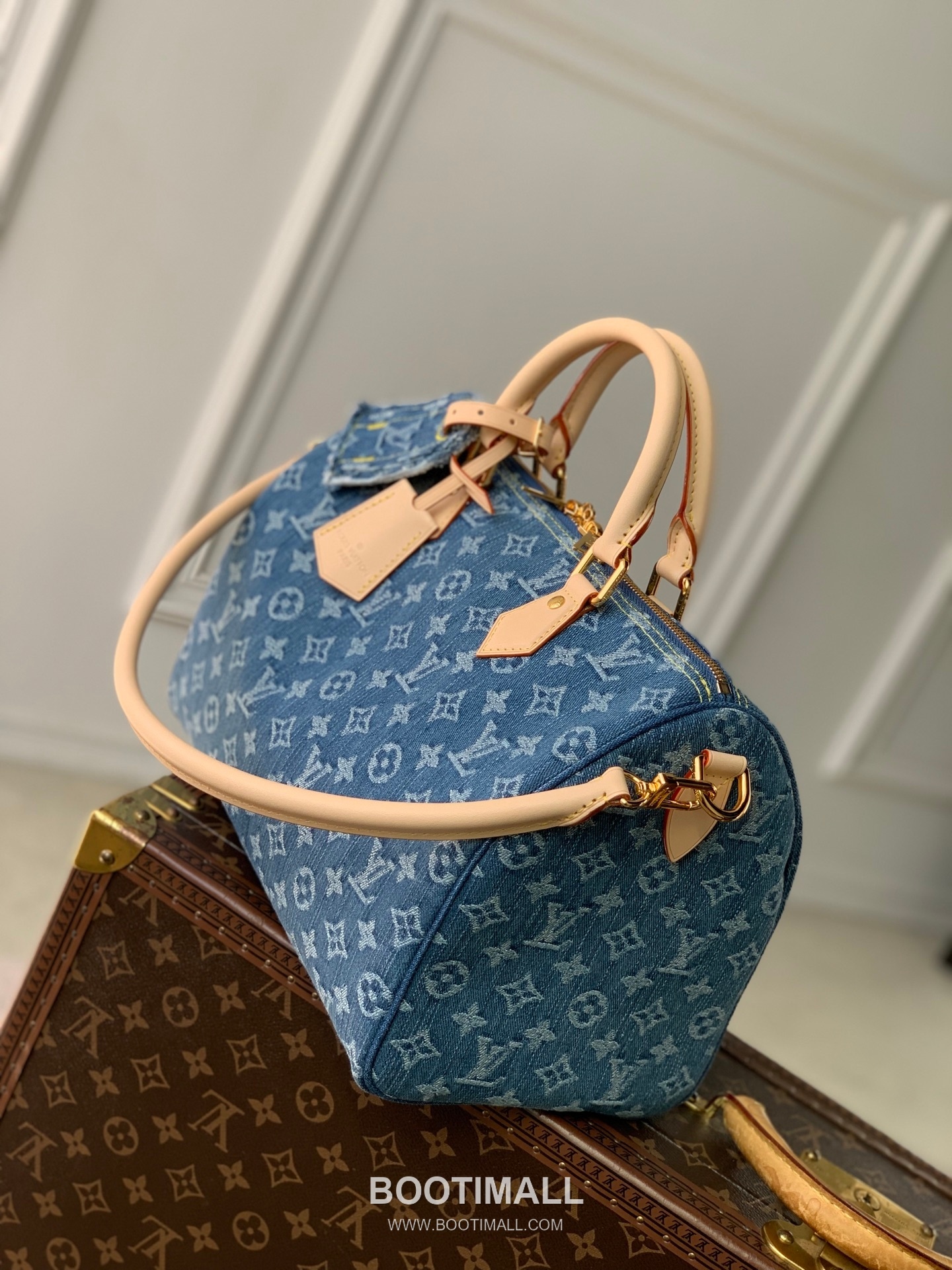 Louis Vuitton Speedy Soft 30 M14430 Monogram Denim Canvas Shoulder Bag 루이비통 스피디 소프트 30 모노그램 데님 캔버스 숄더백 30cm 11