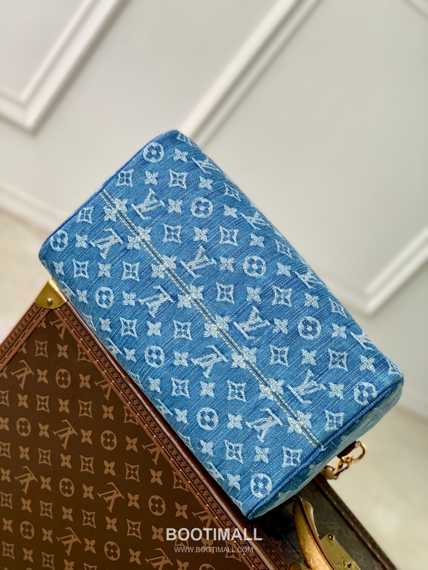 Louis Vuitton Speedy Soft 30 M14430 Monogram Denim Canvas Shoulder Bag 루이비통 스피디 소프트 30 모노그램 데님 캔버스 숄더백 30cm 13