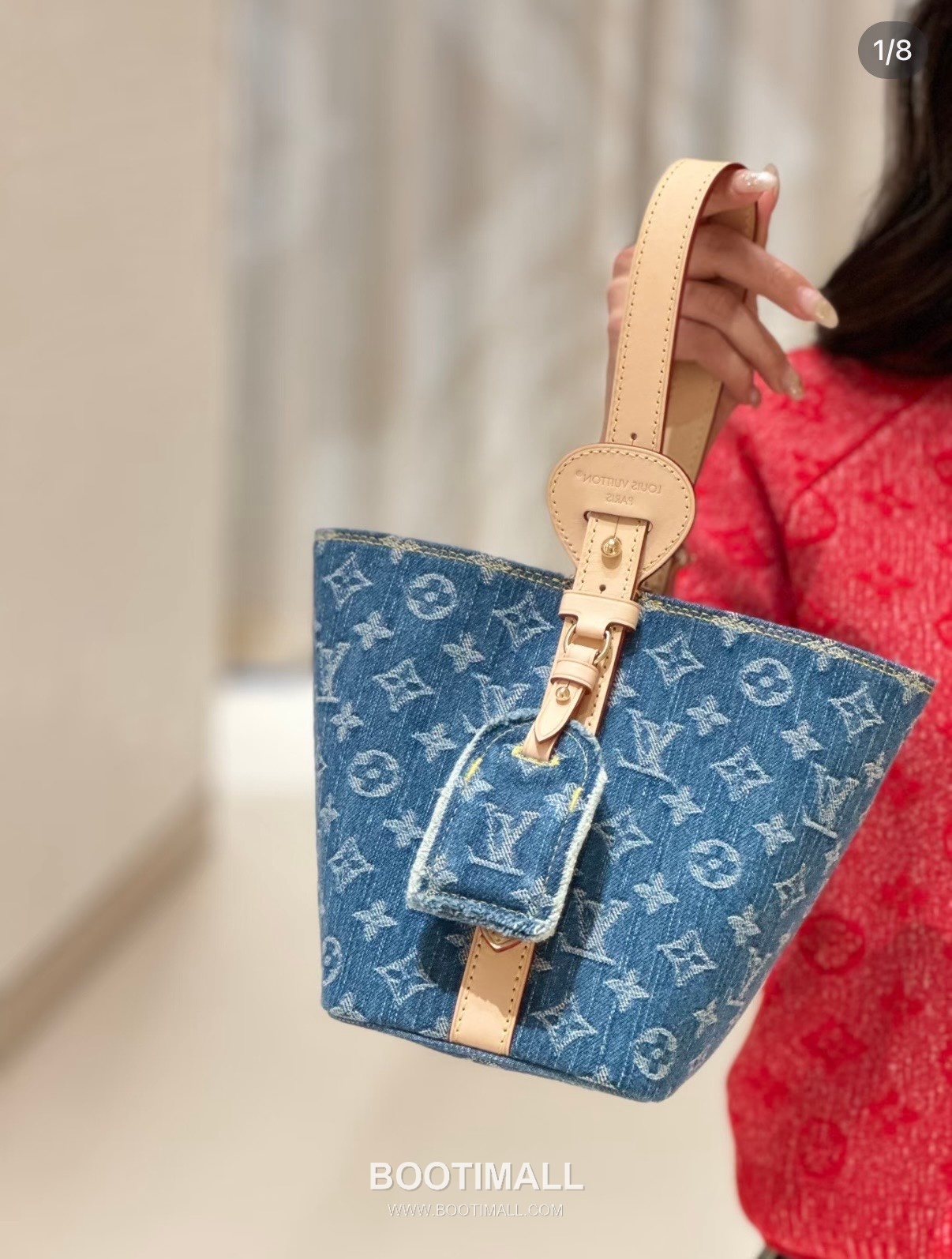 Louis Vuitton All In BB M28107 Monogram Denim Canvas Bucket Bag 루이비통 올 인 BB 모노그램 데님 캔버스 버킷백 16cm 1