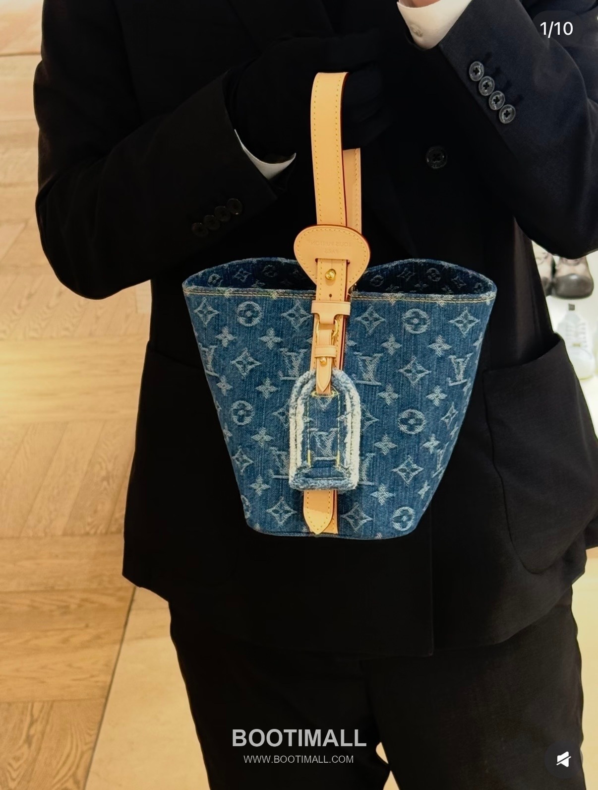 Louis Vuitton All In BB M28107 Monogram Denim Canvas Bucket Bag 루이비통 올 인 BB 모노그램 데님 캔버스 버킷백 16cm 3