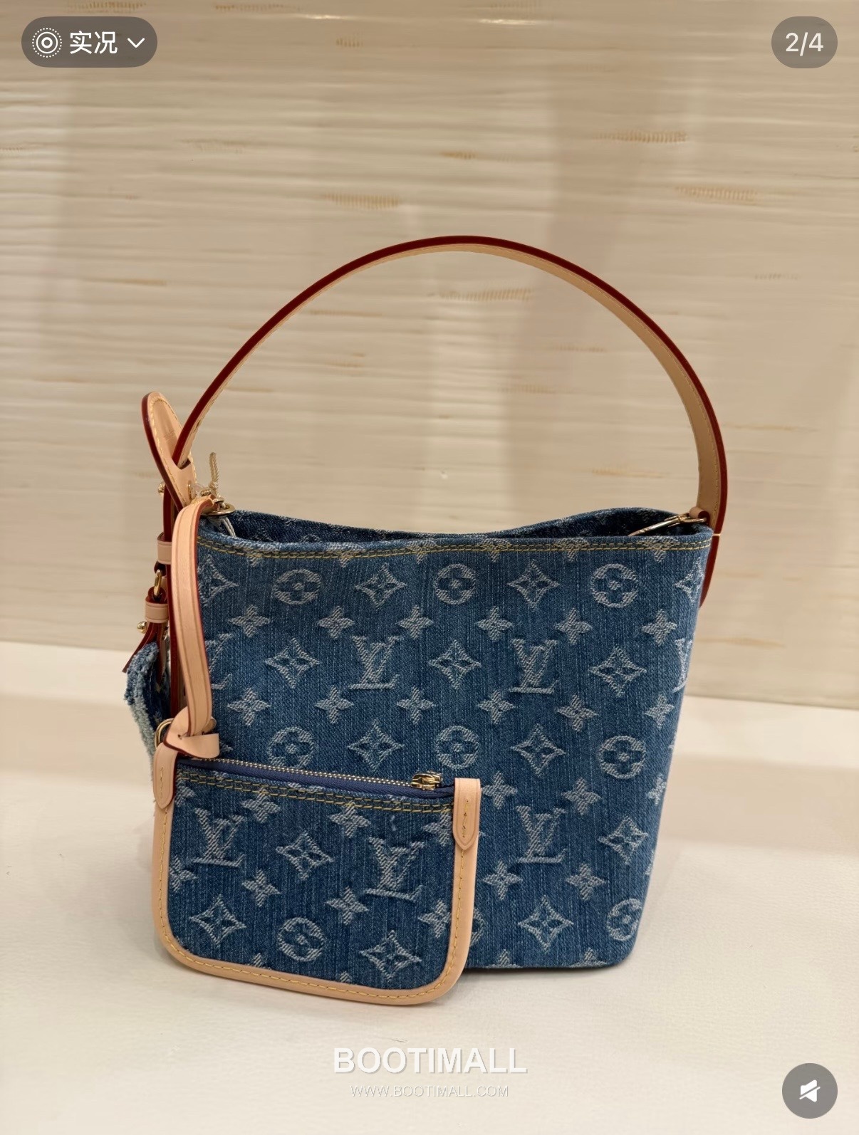 Louis Vuitton All In BB M28107 Monogram Denim Canvas Bucket Bag 루이비통 올 인 BB 모노그램 데님 캔버스 버킷백 16cm 5