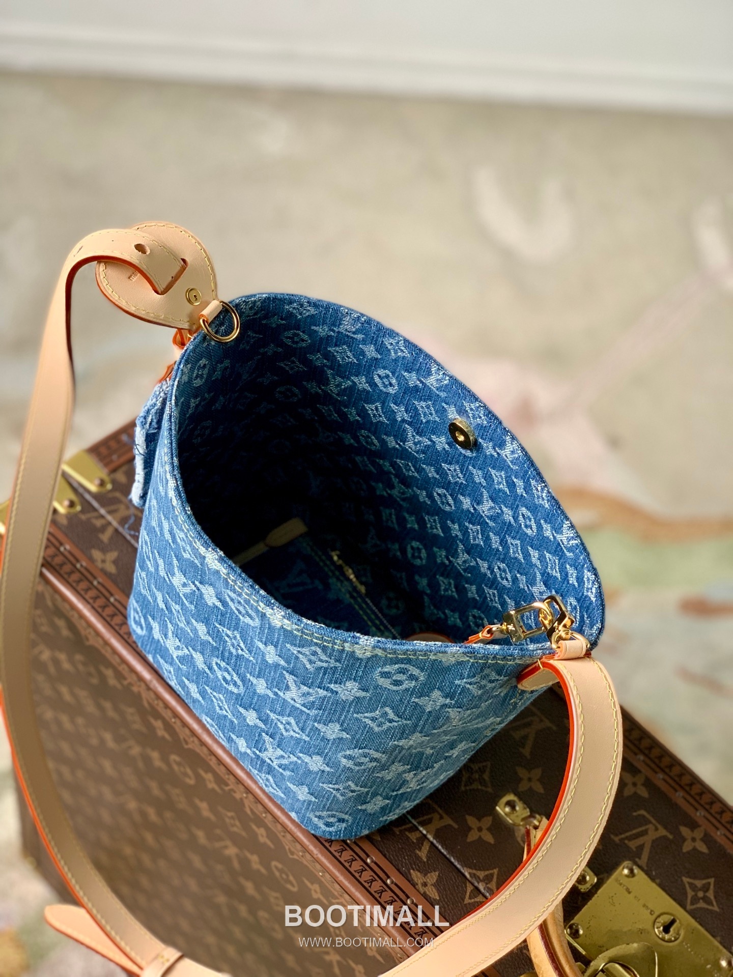 Louis Vuitton All In BB M28107 Monogram Denim Canvas Bucket Bag 루이비통 올 인 BB 모노그램 데님 캔버스 버킷백 16cm 19