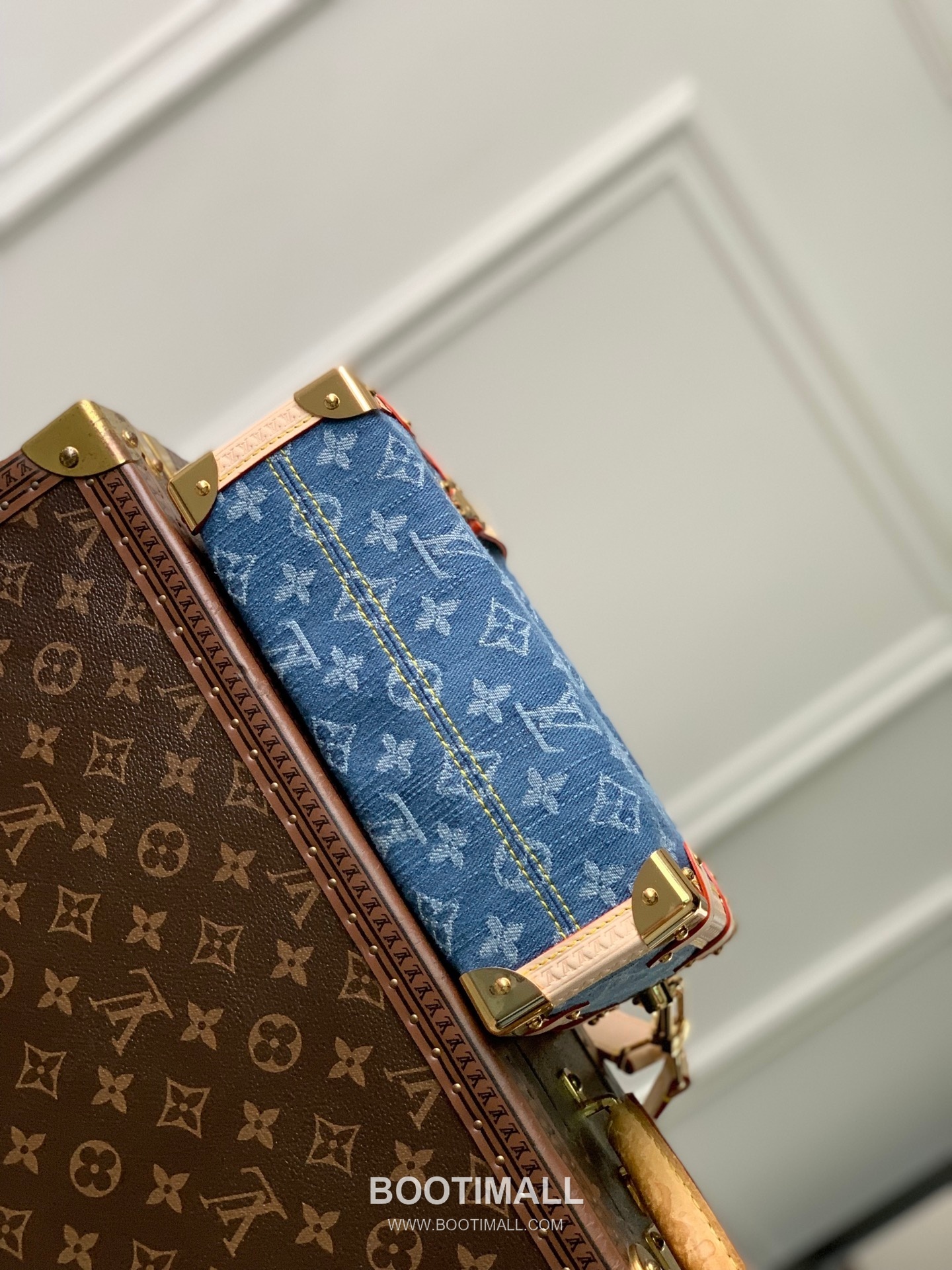 Louis Vuitton Side Trunk MM M27450 Monogram Denim Canvas Shoulder Bag 루이비통 사이드 트렁크 MM 모노그램 데님 캔버스 숄더백 23.5cm 13