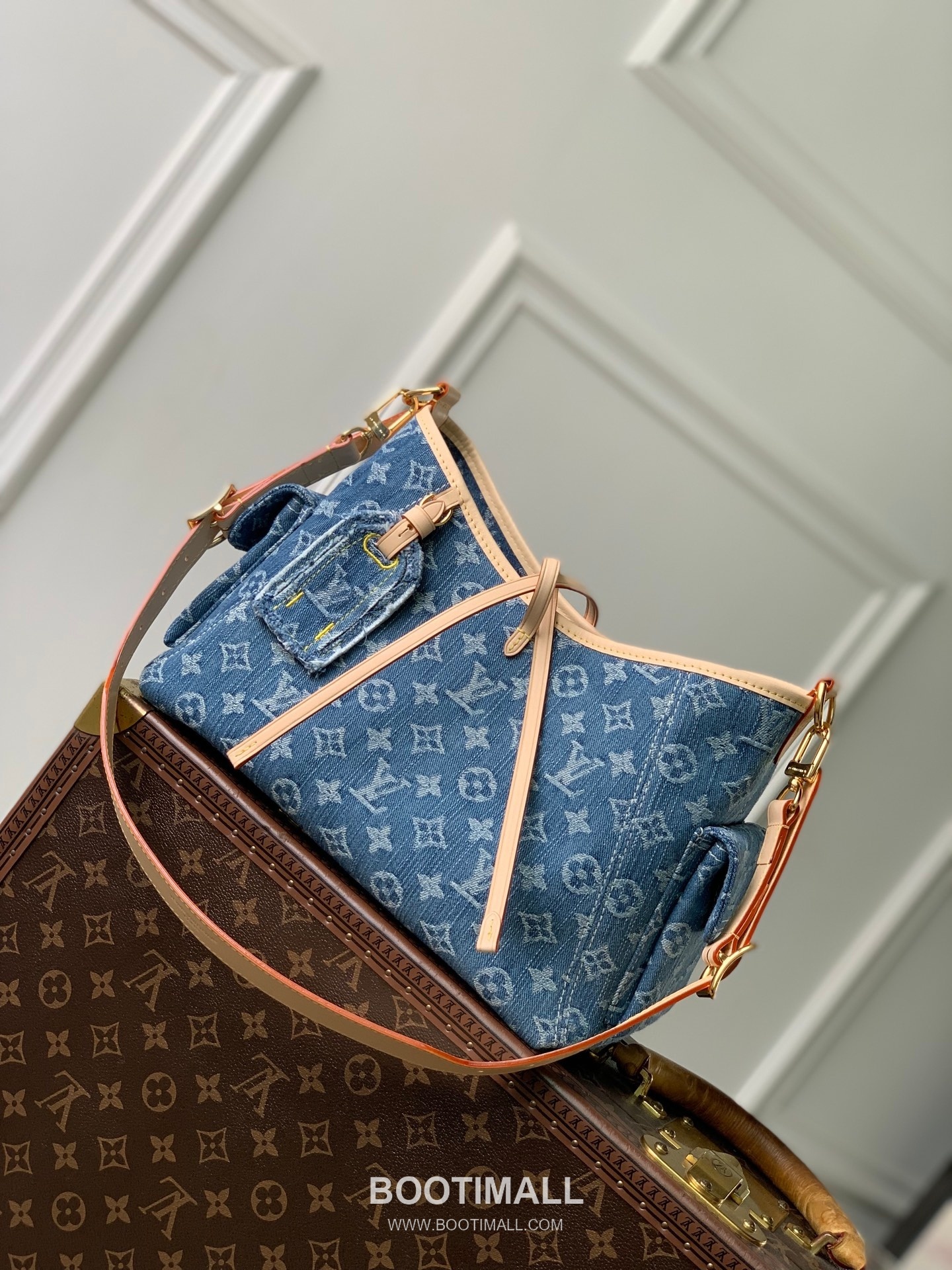 Louis Vuitton Carryall Cargo PM M28287 Denim Canvas Shoulder Bag 루이비통 캐리올 카고 PM 데님 캔버스 숄더백 33.5cm 1