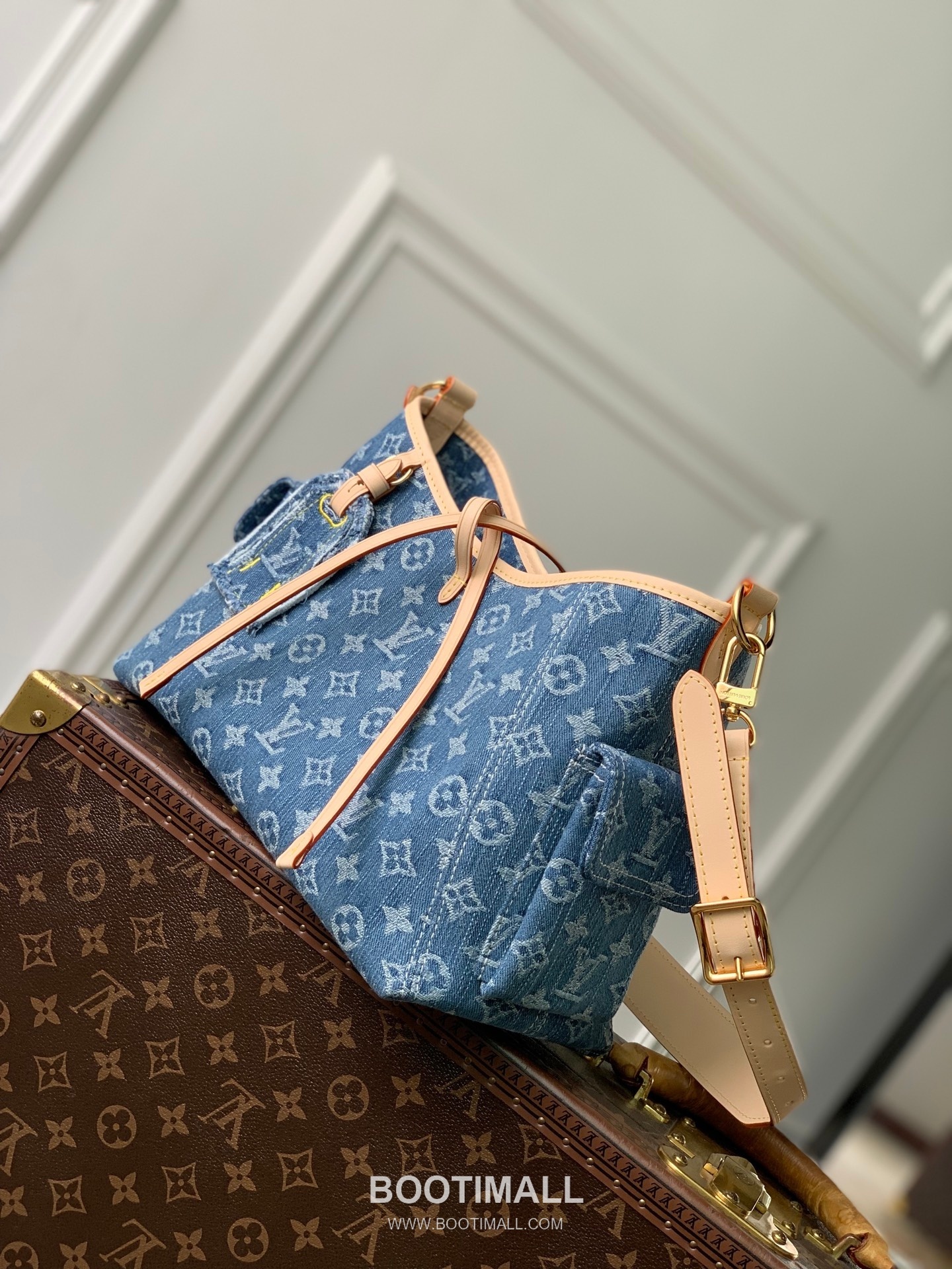 Louis Vuitton Carryall Cargo PM M28287 Denim Canvas Shoulder Bag 루이비통 캐리올 카고 PM 데님 캔버스 숄더백 33.5cm 2