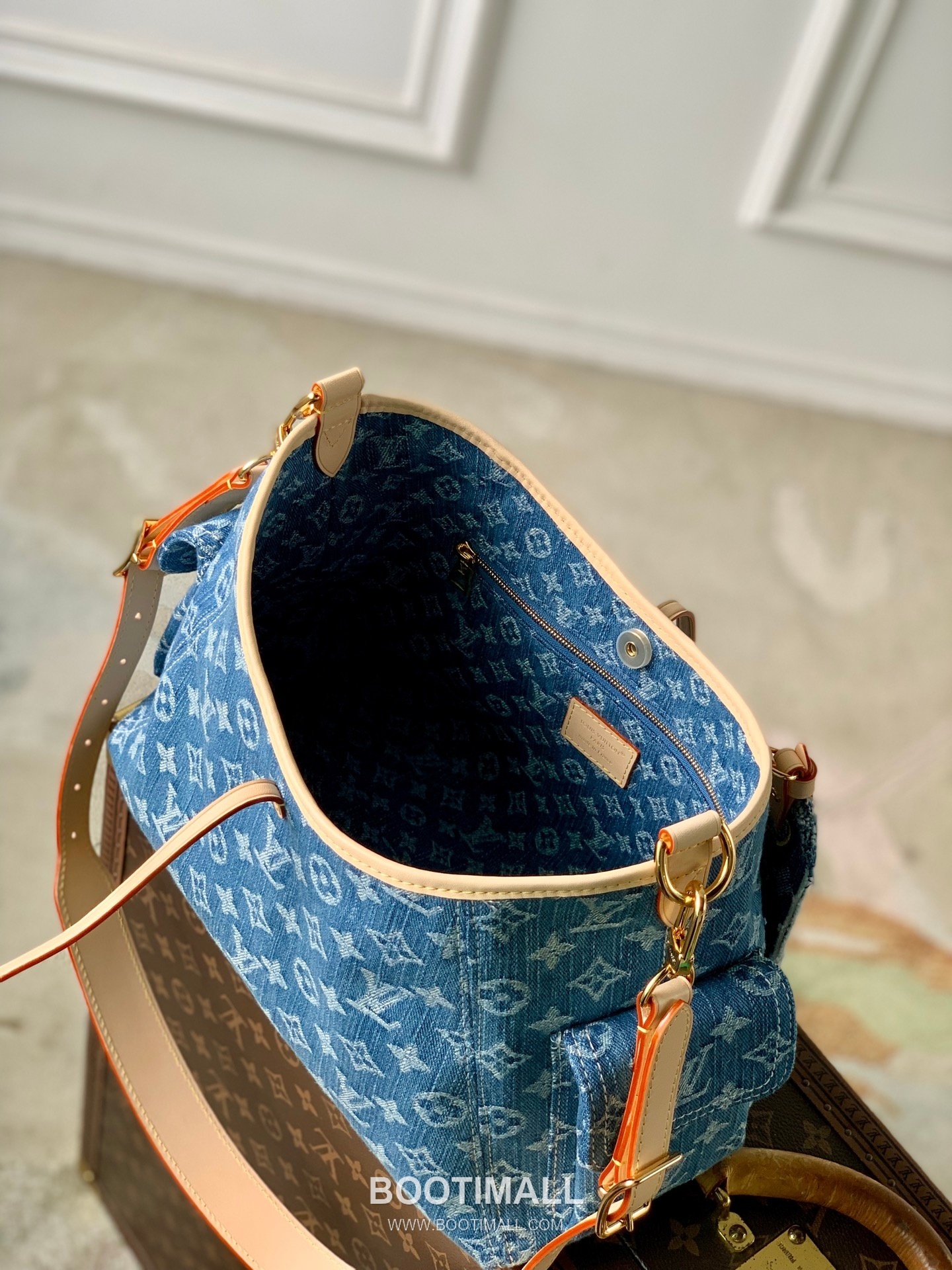 Louis Vuitton Carryall Cargo PM M28287 Denim Canvas Shoulder Bag 루이비통 캐리올 카고 PM 데님 캔버스 숄더백 33.5cm 9