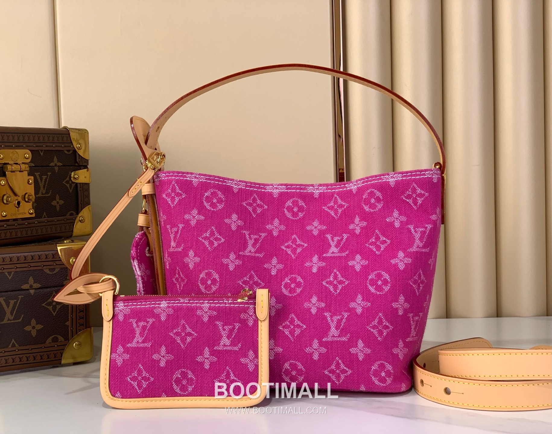 Louis Vuitton All In BB M27626 Monogram Denim Canvas Bucket Bag 루이비통 올 인 BB 모노그램 데님 캔버스 버킷백 16cm 1