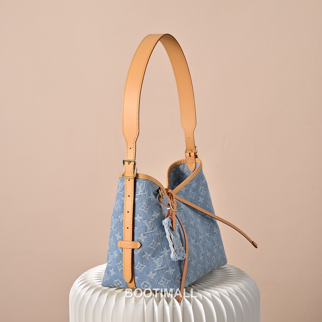 Louis Vuitton Carryall MM M11462 Monogram Denim Canvas Shoulder Bag 루이비통 캐리올 MM 모노그램 데님 캔버스 숄더백 29cm 3