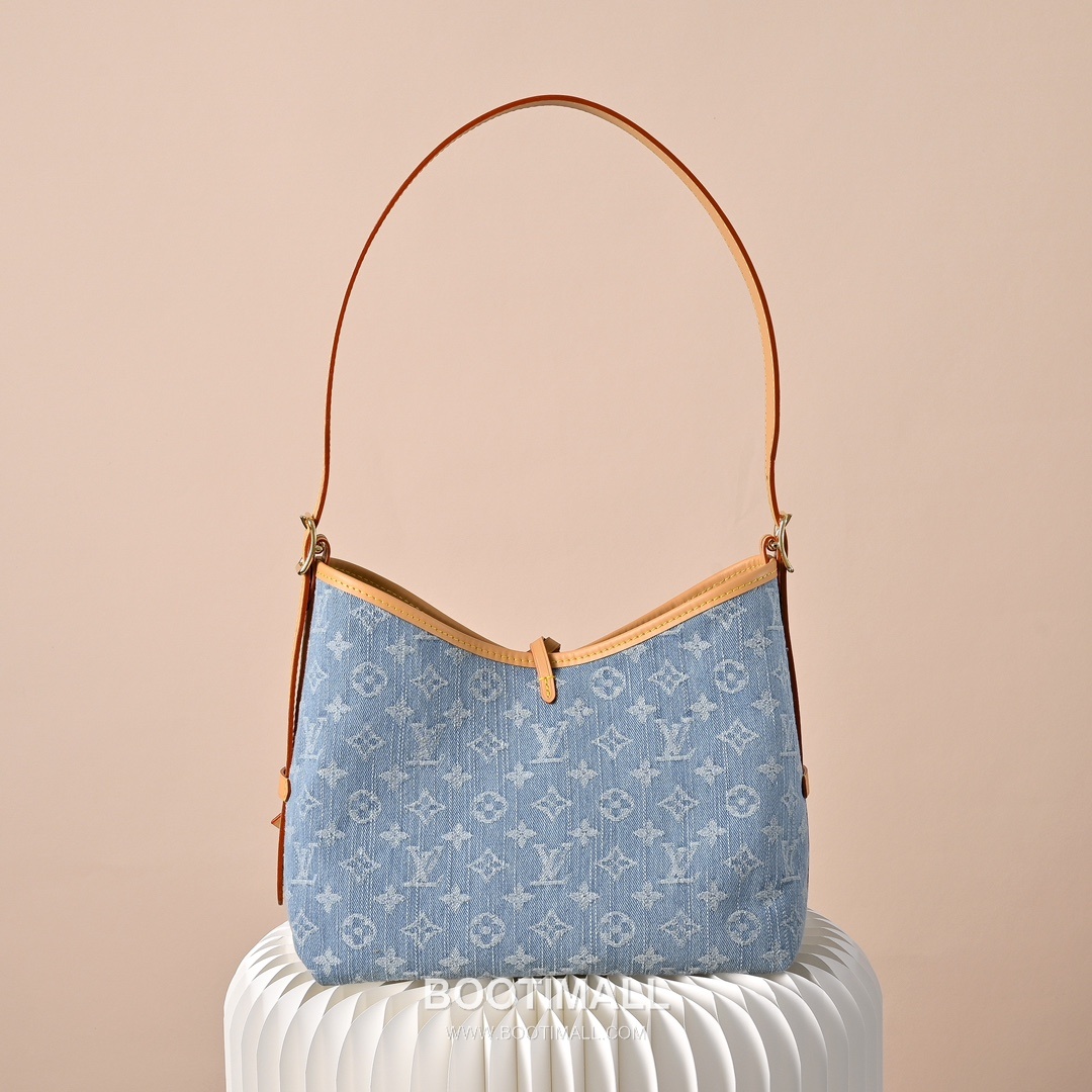 Louis Vuitton Carryall MM M11462 Monogram Denim Canvas Shoulder Bag 루이비통 캐리올 MM 모노그램 데님 캔버스 숄더백 29cm 4