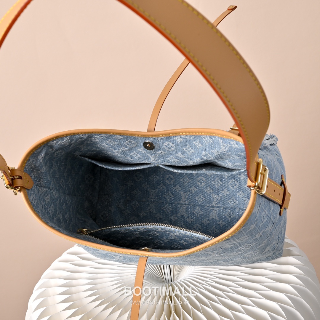 Louis Vuitton Carryall MM M11462 Monogram Denim Canvas Shoulder Bag 루이비통 캐리올 MM 모노그램 데님 캔버스 숄더백 29cm 7