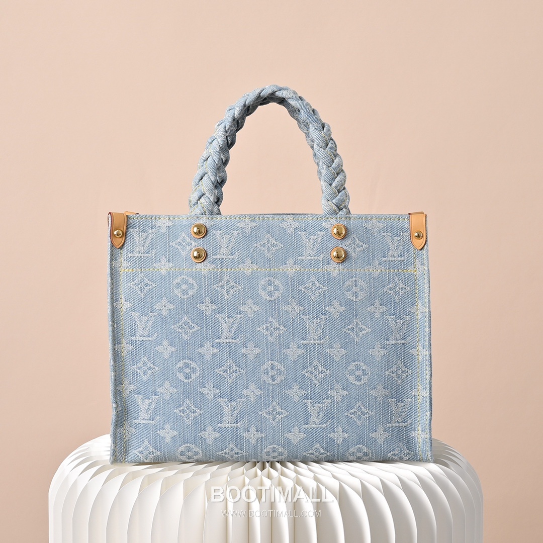 Louis Vuitton Let Go PM M24897 Monogram Denim Canvas Tote Bag 루이비통 렛 고 PM 모노그램 데님 캔버스 토트백 28cm 3