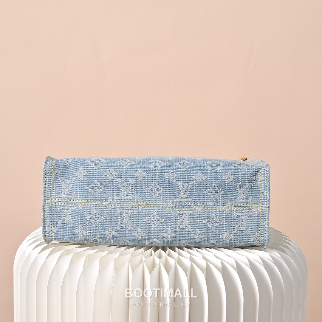 Louis Vuitton Let Go PM M24897 Monogram Denim Canvas Tote Bag 루이비통 렛 고 PM 모노그램 데님 캔버스 토트백 28cm 9