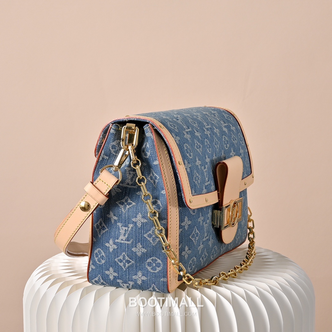 Louis Vuitton Dauphine Soft GM M13319 Monogram Denim Canvas Shoulder Bag 루이비통 도핀 소프트 GM 모노그램 데님 캔버스 숄더백 28cm 2