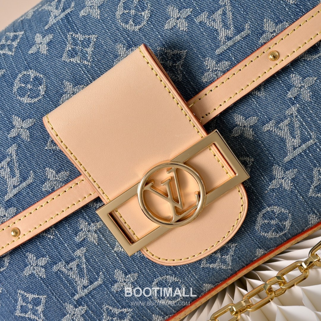 Louis Vuitton Dauphine Soft GM M13319 Monogram Denim Canvas Shoulder Bag 루이비통 도핀 소프트 GM 모노그램 데님 캔버스 숄더백 28cm 4