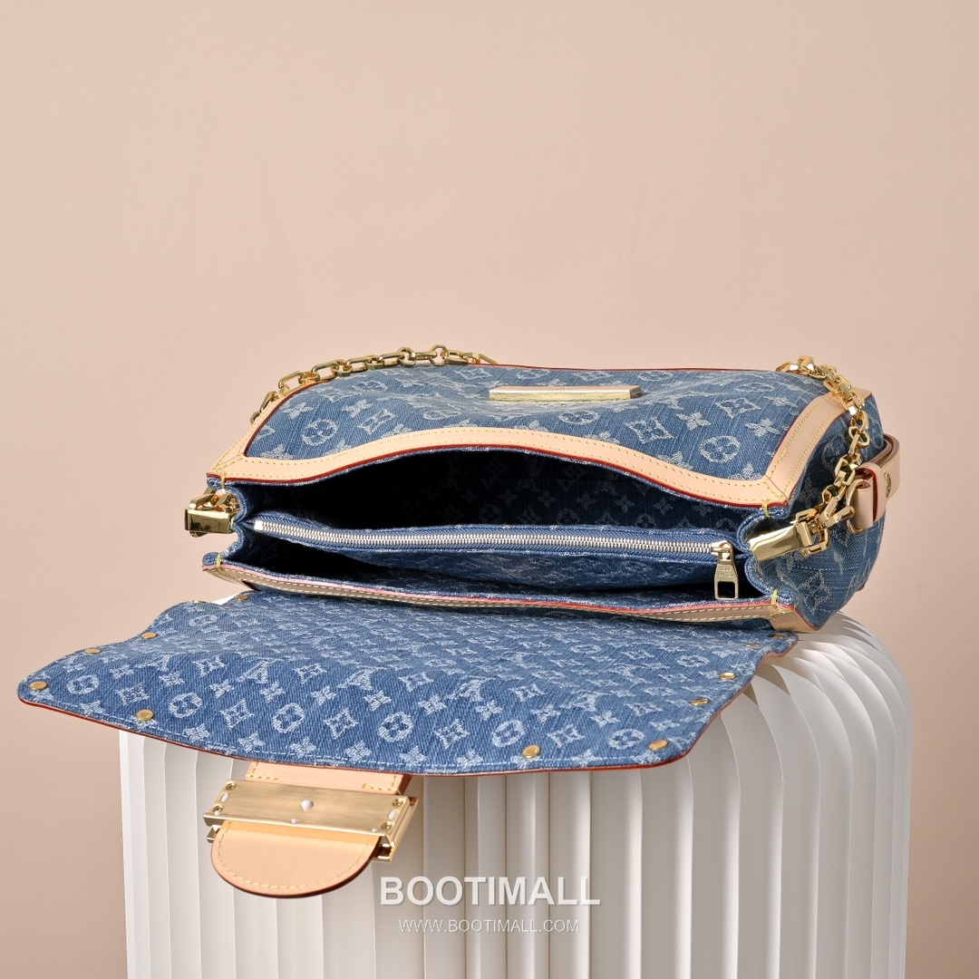 Louis Vuitton Dauphine Soft GM M13319 Monogram Denim Canvas Shoulder Bag 루이비통 도핀 소프트 GM 모노그램 데님 캔버스 숄더백 28cm 7