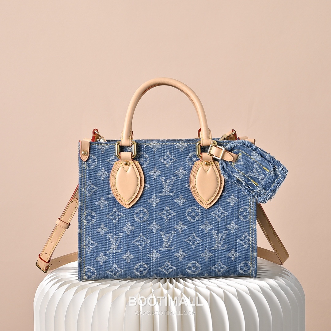 Louis Vuitton OnTheGo PM M14633 Monogram Denim Canvas Shoulder Bag 루이비통 온더고 PM 모노그램 데님 캔버스 숄더백 25cm 1