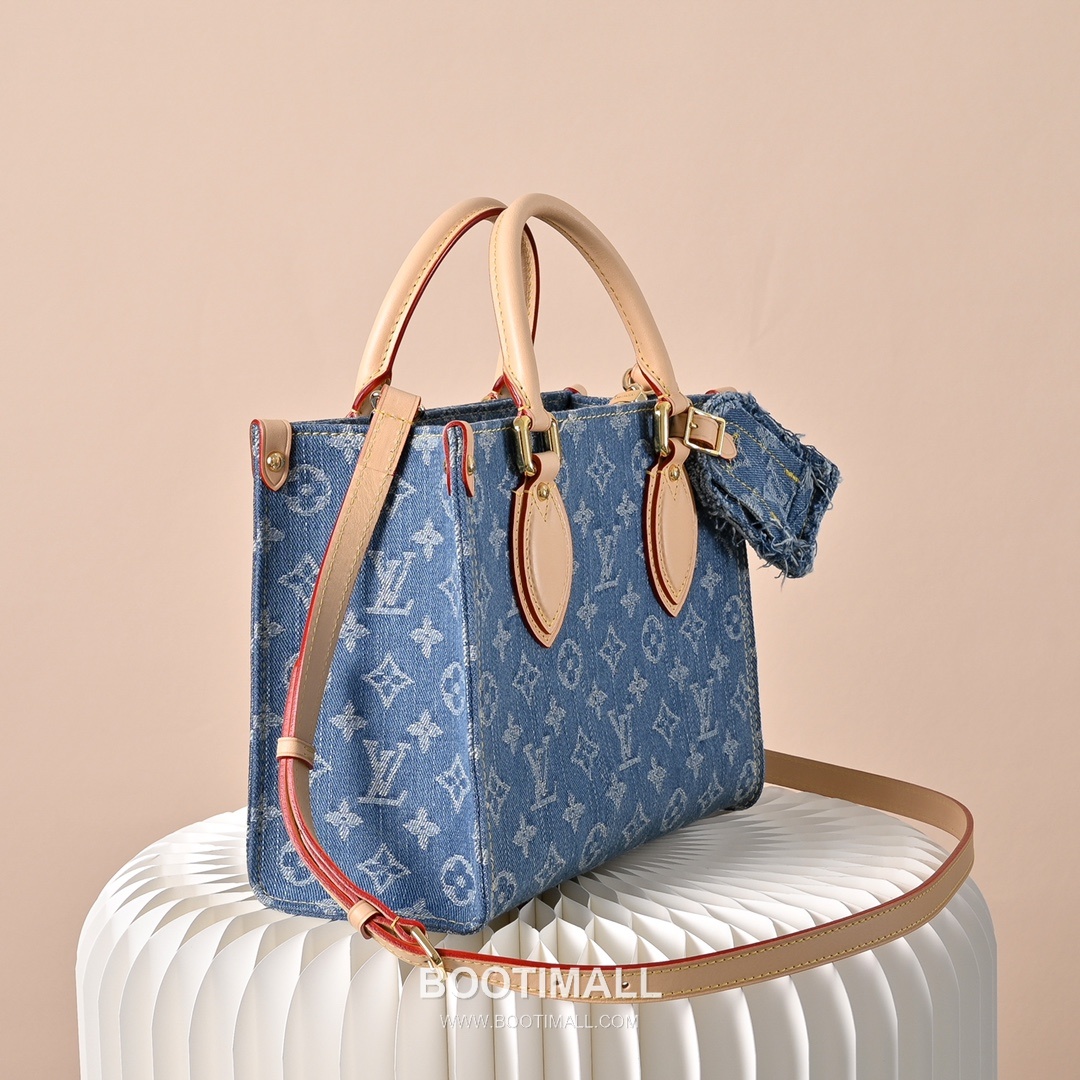 Louis Vuitton OnTheGo PM M14633 Monogram Denim Canvas Shoulder Bag 루이비통 온더고 PM 모노그램 데님 캔버스 숄더백 25cm 2