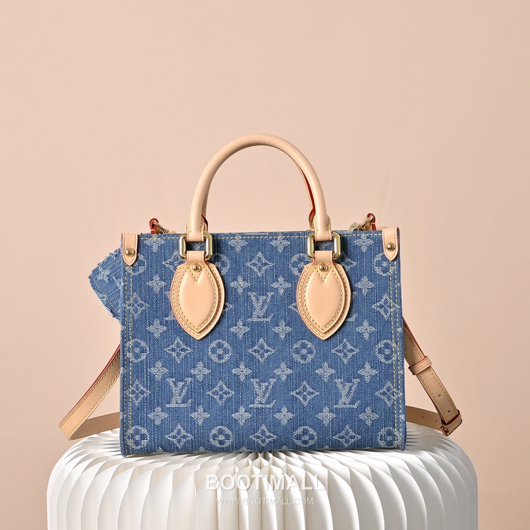 Louis Vuitton OnTheGo PM M14633 Monogram Denim Canvas Shoulder Bag 루이비통 온더고 PM 모노그램 데님 캔버스 숄더백 25cm 3
