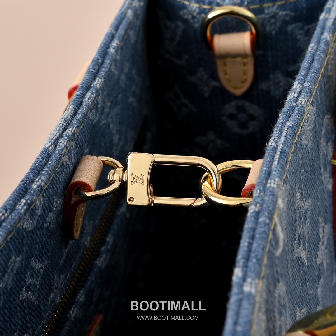 Louis Vuitton OnTheGo PM M14633 Monogram Denim Canvas Shoulder Bag 루이비통 온더고 PM 모노그램 데님 캔버스 숄더백 25cm 6
