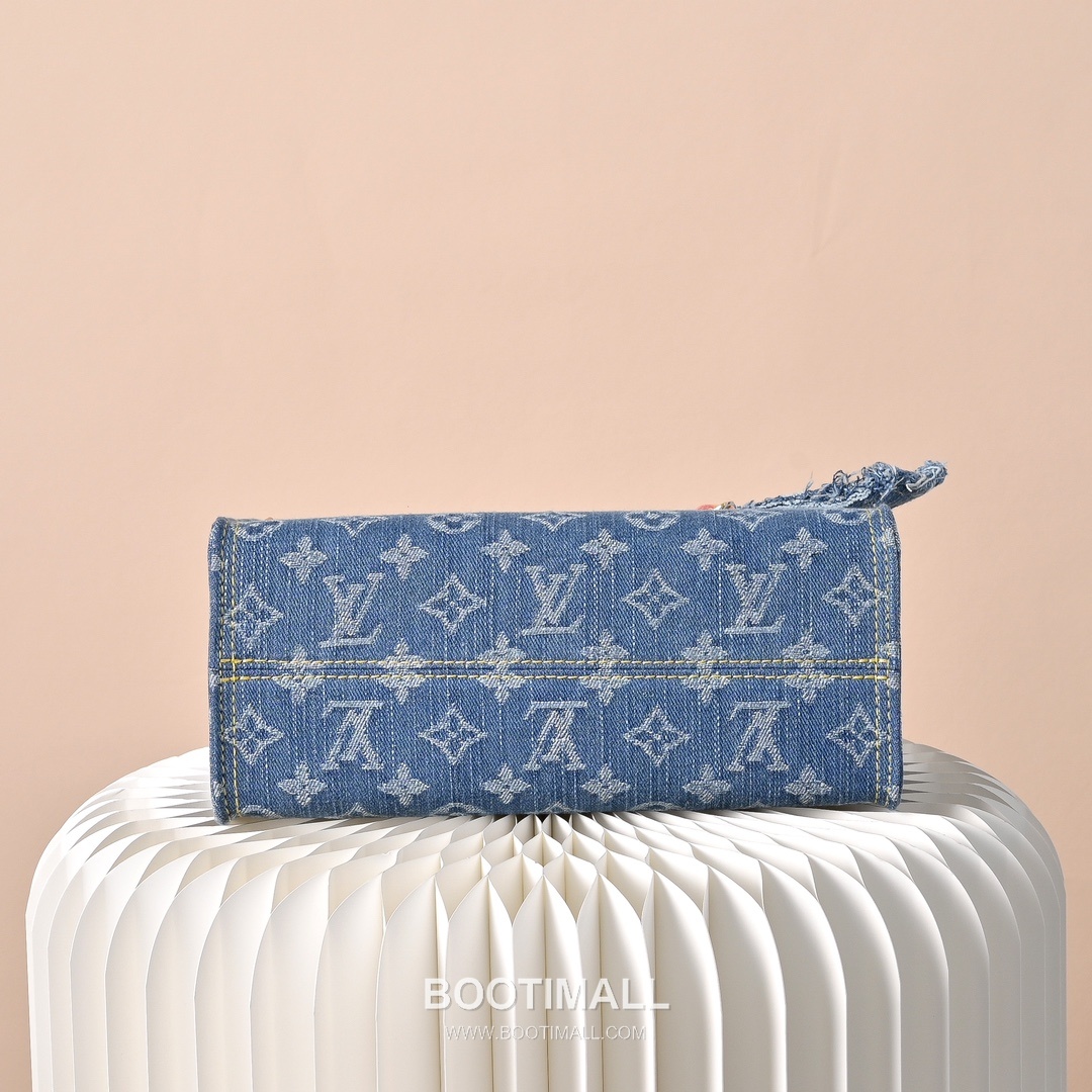 Louis Vuitton OnTheGo PM M14633 Monogram Denim Canvas Shoulder Bag 루이비통 온더고 PM 모노그램 데님 캔버스 숄더백 25cm 9