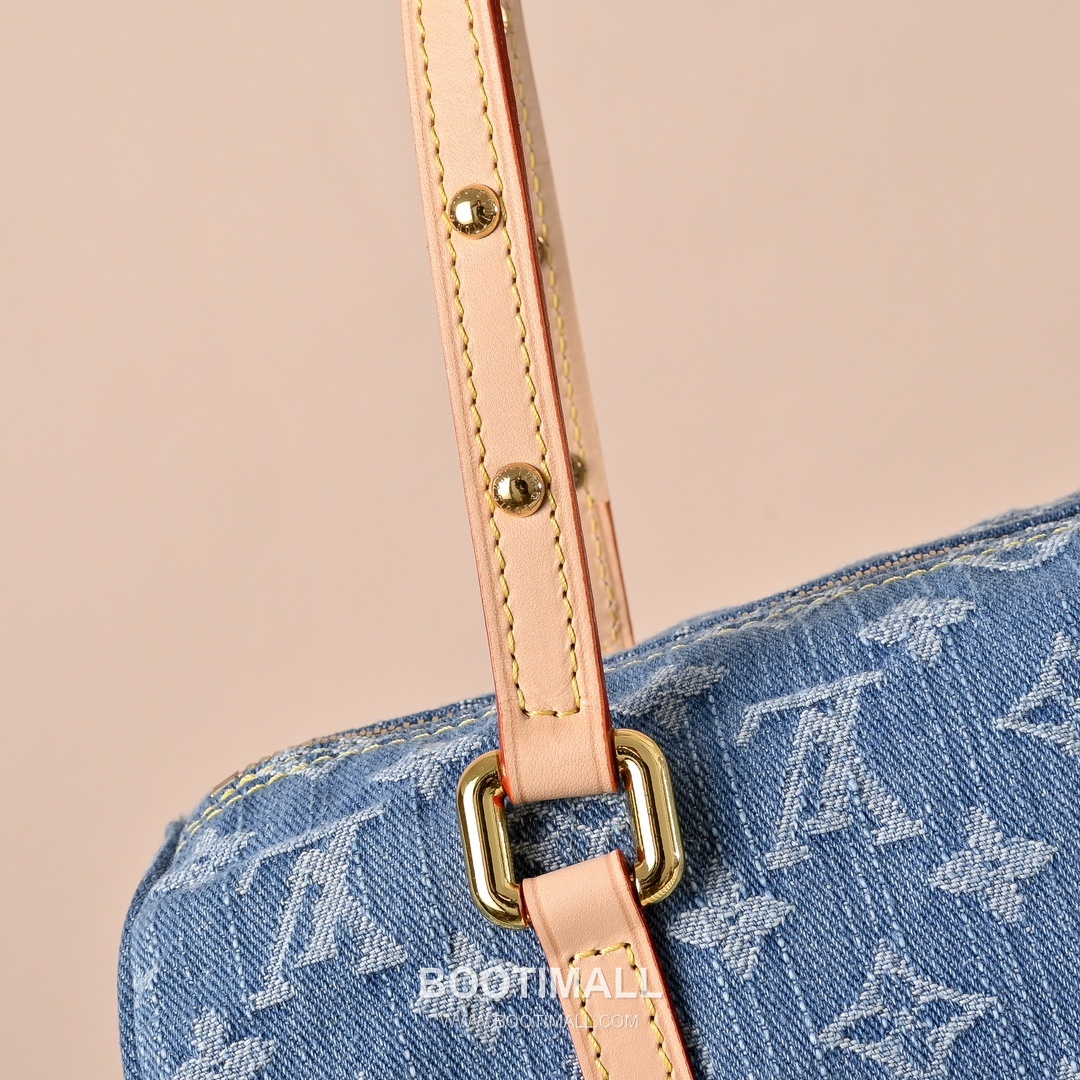 Louis Vuitton Papillon Denim Bleu M46830 Monogram Denim Canvas Shoulder Bag 루이비통 파필론 데님 블루 모노그램 데님 캔버스 숄더백 27cm 5