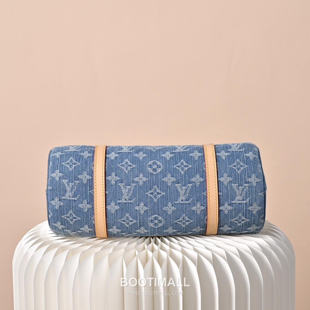 Louis Vuitton Papillon Denim Bleu M46830 Monogram Denim Canvas Shoulder Bag 루이비통 파필론 데님 블루 모노그램 데님 캔버스 숄더백 27cm 9