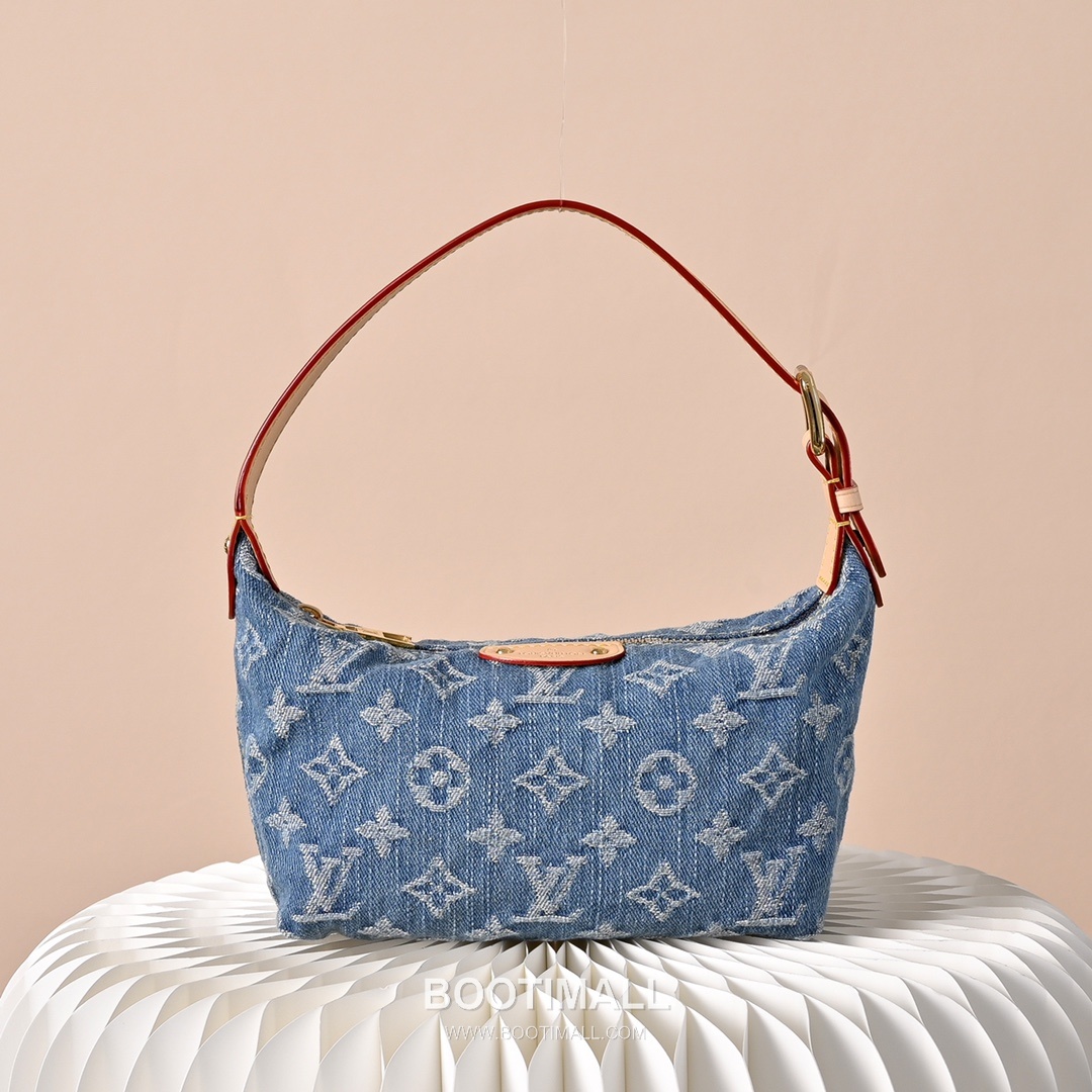 Louis Vuitton Hills Pochette M82949 Monogram Empreinte Denim Shoulder Bag 루이비통 힐스 포쉐트 모노그램 앙프렝뜨 데님 숄더백 20.5cm 1