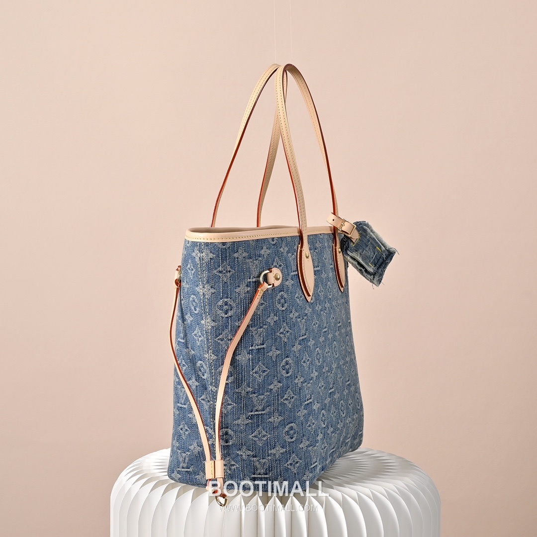 Louis Vuitton Neverfull MM M13192 Monogram Denim Canvas Shoulder Bag 루이비통 네버풀 MM 모노그램 데님 캔버스 숄더백 31cm 3