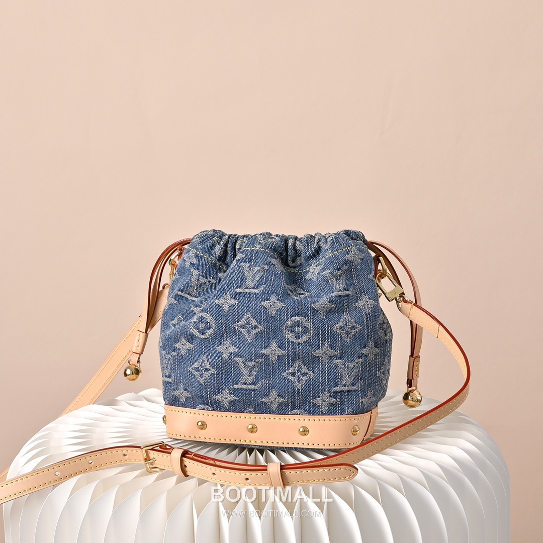 Louis Vuitton Nano Noé Backpack M83043 Monogram Denim Canvas Backpack 루이비통 나노 노에 백팩 모노그램 데님 캔버스 백팩 17.5cm 3
