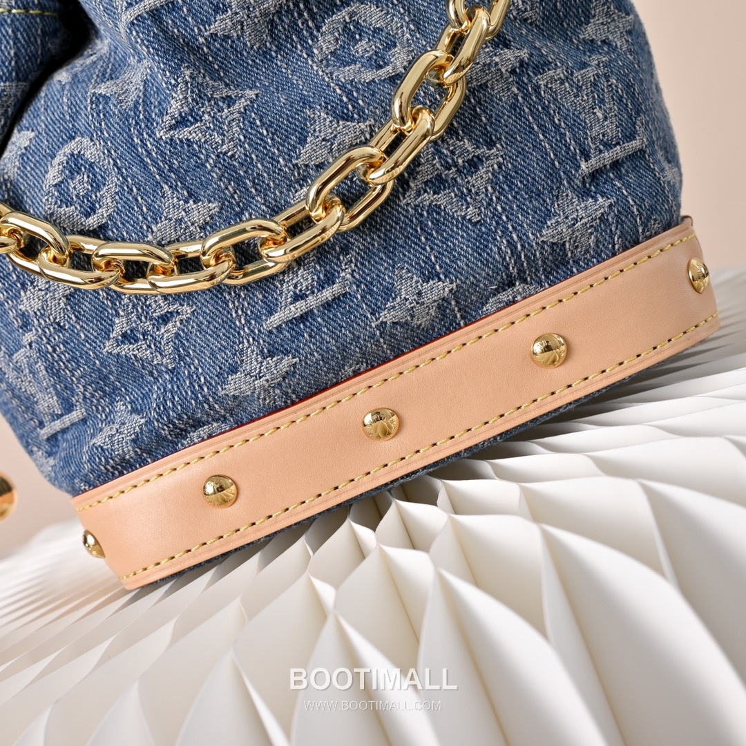 Louis Vuitton Nano Noé Backpack M83043 Monogram Denim Canvas Backpack 루이비통 나노 노에 백팩 모노그램 데님 캔버스 백팩 17.5cm 5