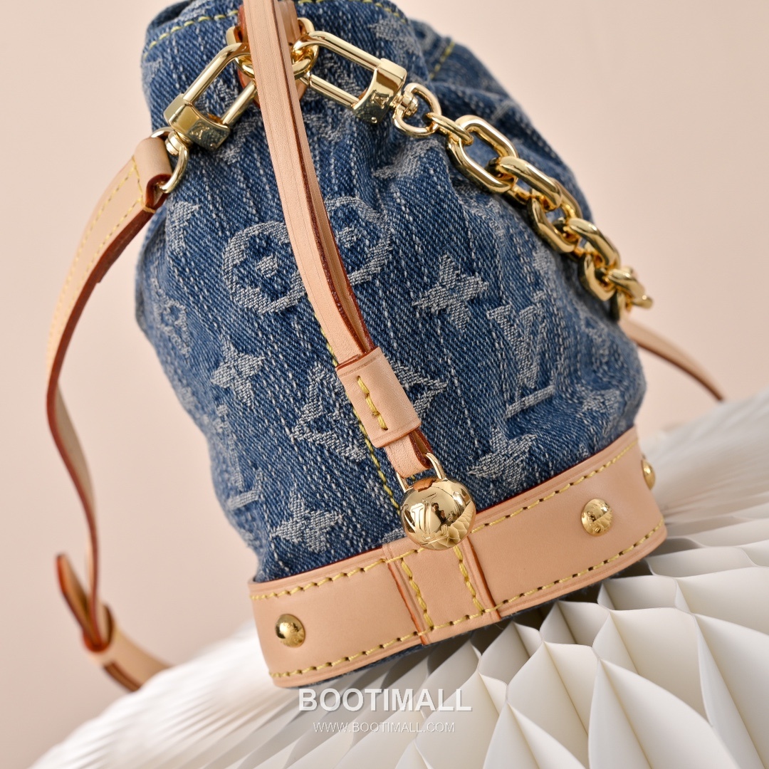 Louis Vuitton Nano Noé Backpack M83043 Monogram Denim Canvas Backpack 루이비통 나노 노에 백팩 모노그램 데님 캔버스 백팩 17.5cm 6