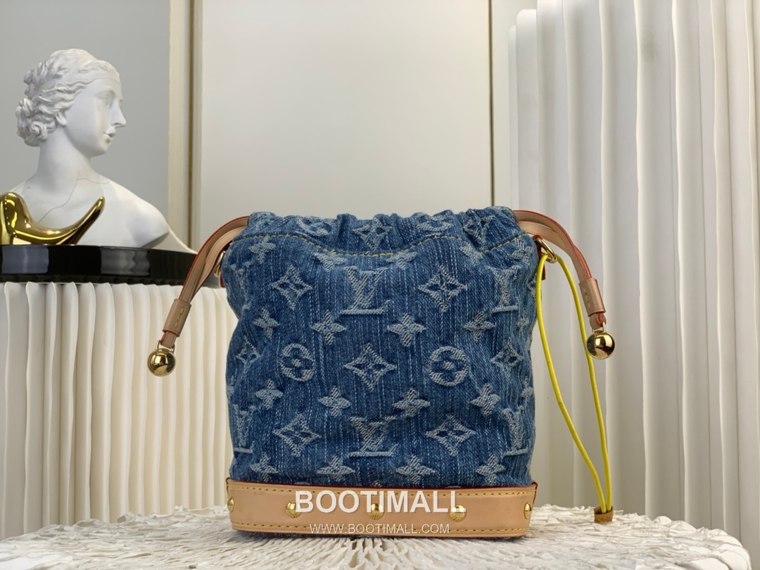 Louis Vuitton Nano Noé Backpack M83043 Monogram Denim Canvas Backpack 루이비통 나노 노에 백팩 모노그램 데님 캔버스 백팩 17.5cm 3