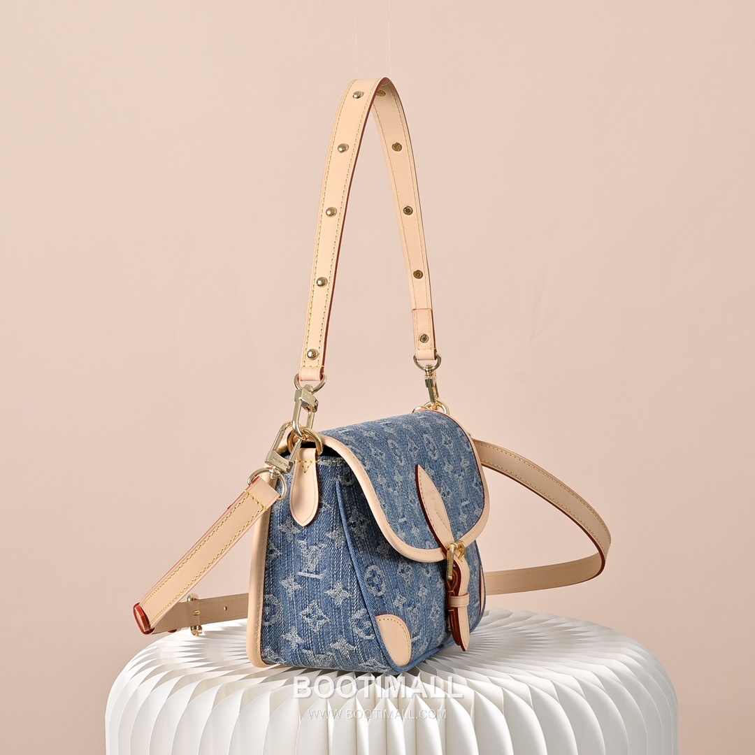 Louis Vuitton Diane M13070 Monogram Denim Canvas Shoulder Bag 루이비통 다이앤 모노그램 데님 캔버스 숄더백 24cm 2