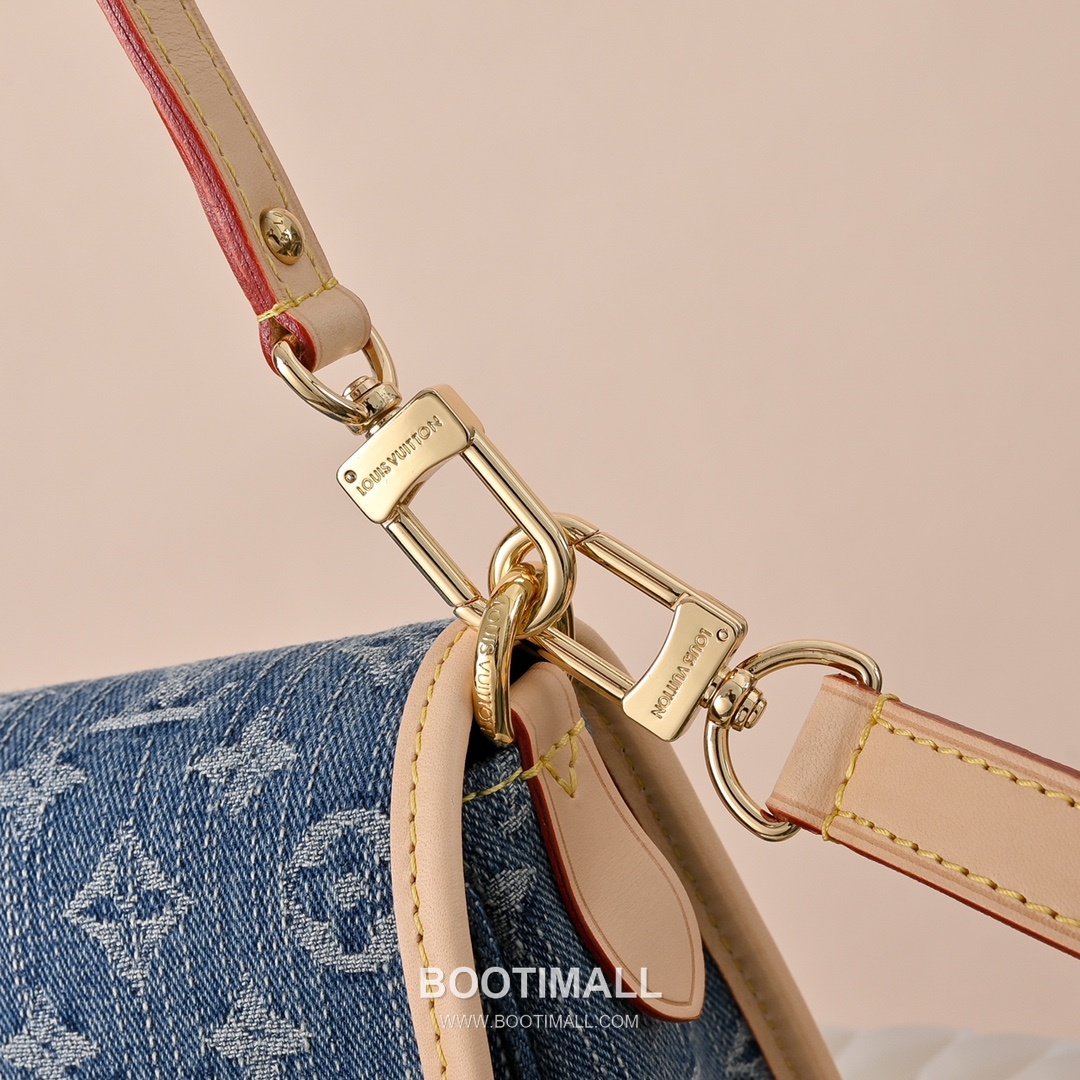 Louis Vuitton Diane M13070 Monogram Denim Canvas Shoulder Bag 루이비통 다이앤 모노그램 데님 캔버스 숄더백 24cm 6