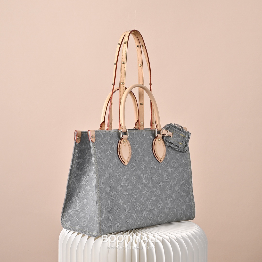 Louis Vuitton OnTheGo MM M13189 Monogram Denim Canvas Shoulder Bag 루이비통 온더고 MM 모노그램 데님 캔버스 숄더백 35cm 1