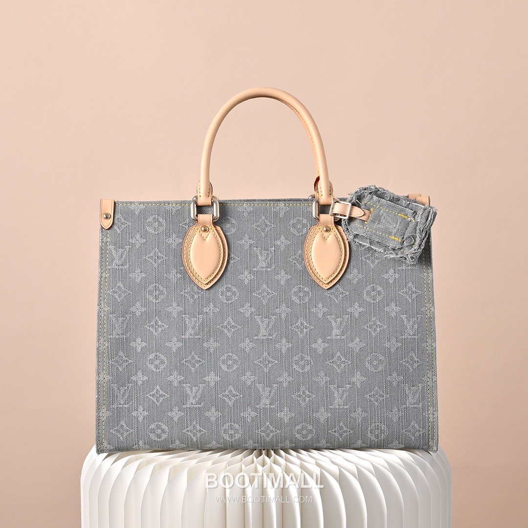 Louis Vuitton OnTheGo MM M13189 Monogram Denim Canvas Shoulder Bag 루이비통 온더고 MM 모노그램 데님 캔버스 숄더백 35cm 2