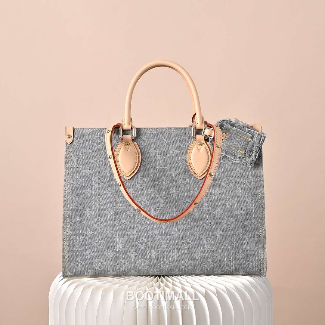 Louis Vuitton OnTheGo MM M13189 Monogram Denim Canvas Shoulder Bag 루이비통 온더고 MM 모노그램 데님 캔버스 숄더백 35cm 3