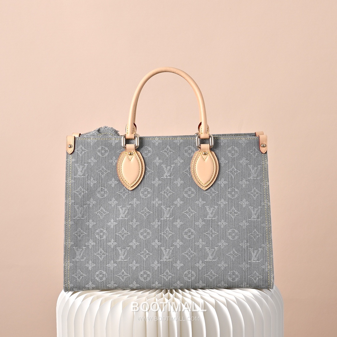 Louis Vuitton OnTheGo MM M13189 Monogram Denim Canvas Shoulder Bag 루이비통 온더고 MM 모노그램 데님 캔버스 숄더백 35cm 4