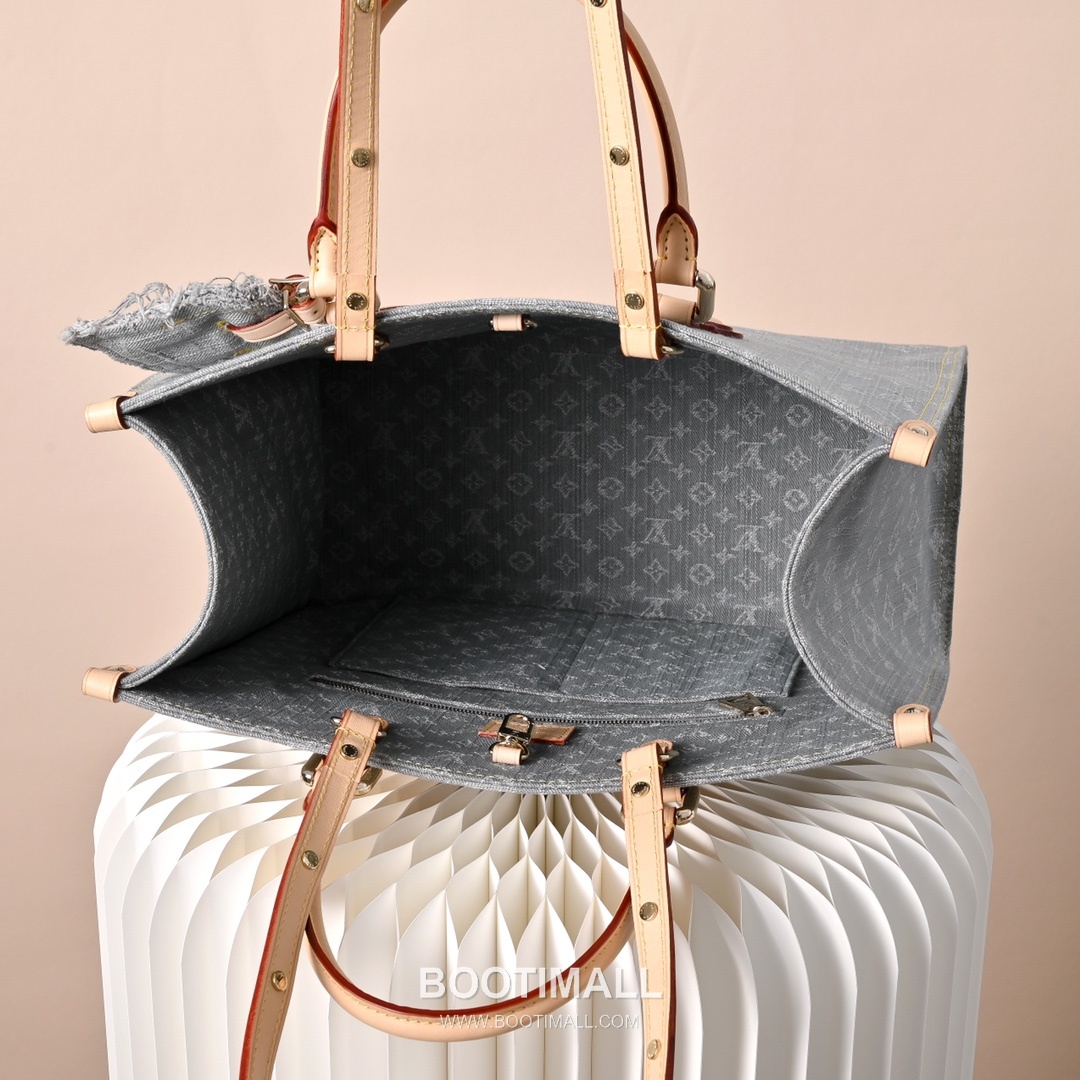 Louis Vuitton OnTheGo MM M13189 Monogram Denim Canvas Shoulder Bag 루이비통 온더고 MM 모노그램 데님 캔버스 숄더백 35cm 8