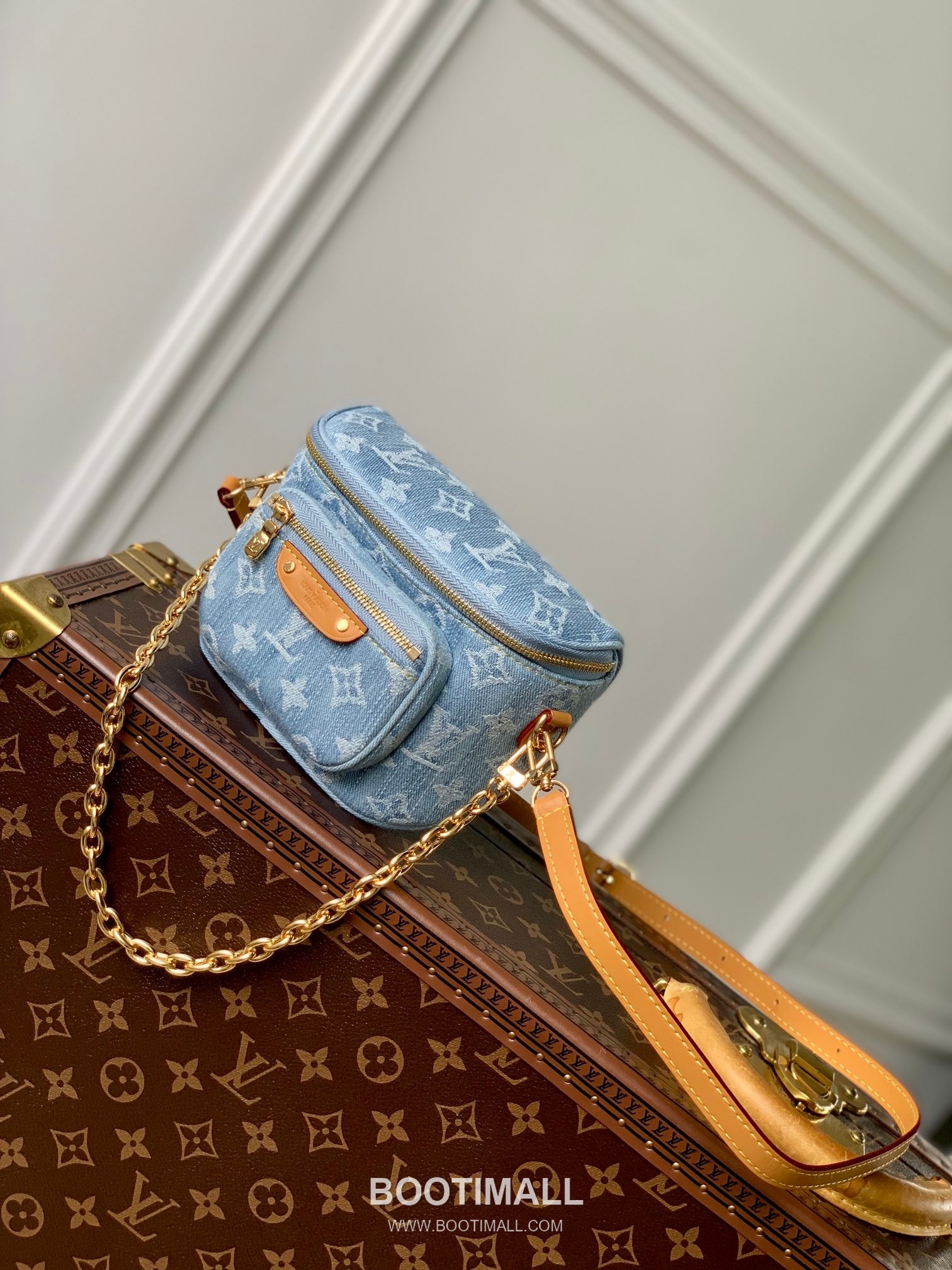 Louis Vuitton Mini Bumbag M83353 Monogram Denim Canvas Waist Bag 루이비통 미니 범백 모노그램 데님 캔버스 웨이스트백 17cm 2